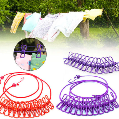 Soga Elástica Con Ganchos Incluidos Para Colgar Ropa - LLEVA 2 Y paga 1