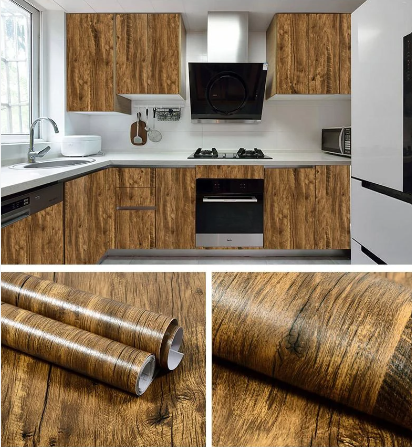 10 METROS - ADHESIVO CON DISEÑOS DE MADERA - WOOD FIX PRO™