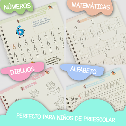 OFERTA 4x1 Cuadernos Reutilizables de Tinta Mágica - Sunk®