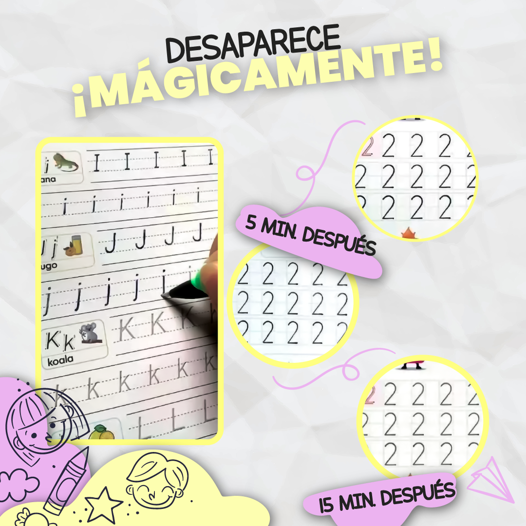 OFERTA 4x1 Cuadernos Reutilizables de Tinta Mágica - Sunk®