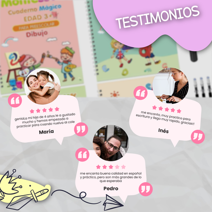 OFERTA 4x1 Cuadernos Reutilizables de Tinta Mágica - Sunk®