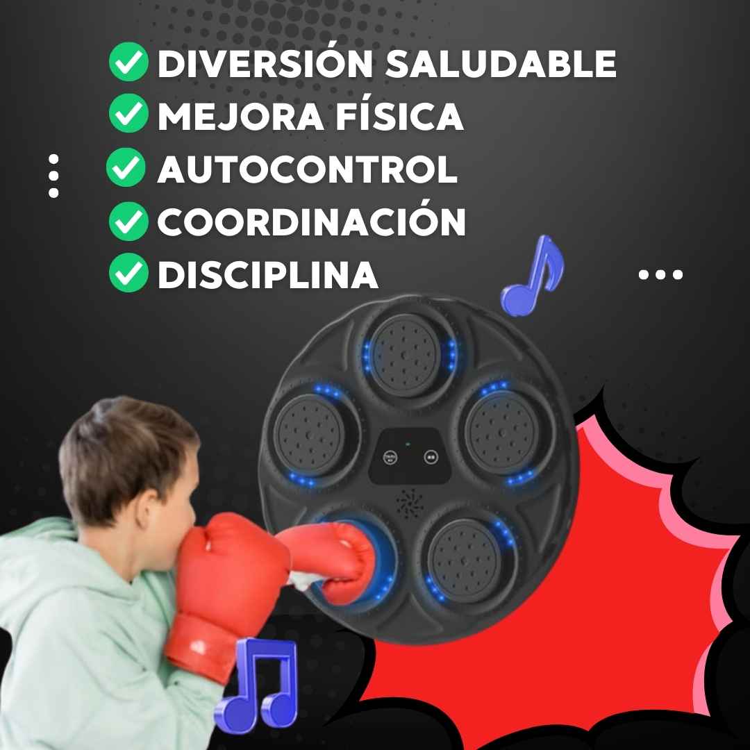 MÁQUINA DE BOXEO MUSICAL PARA NIÑOS | MASTER BOX™