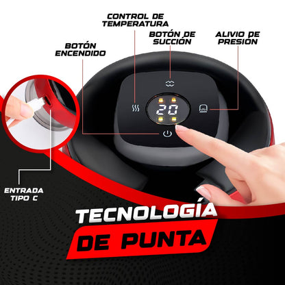 VENTOSA O COPA ELÉCTRICA PARA MASAJES | MUSCLEWAVE