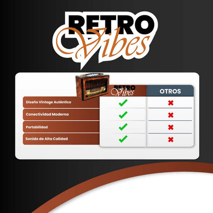 RADIO RETRO CON BLUETOOTH Y SONIDO DE CALIDAD | RETRO VIBES