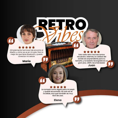 RADIO RETRO CON BLUETOOTH Y SONIDO DE CALIDAD | RETRO VIBES
