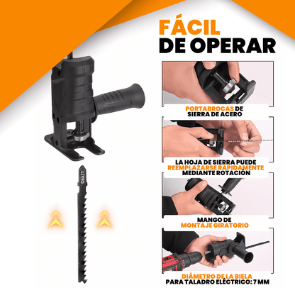 ADAPTADOR SIERRA PARA TALADROS | SAW PRO CONVERTER®