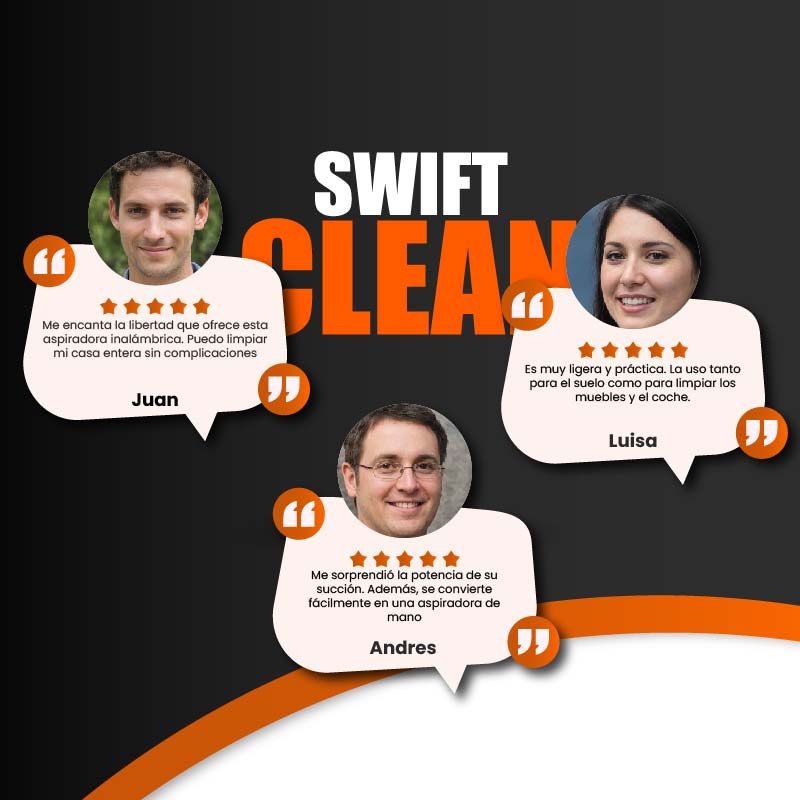 Aspiradora inalámbrica 3 en 1 | SWIFT CLEAN