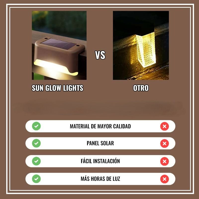 LUCES SOLARES LED EXTERIOR - SUN GLOW LIGHTS™