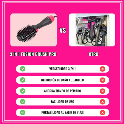 CEPILLO SECADOR 3 EN 1 - FUSION BRUSH PRO