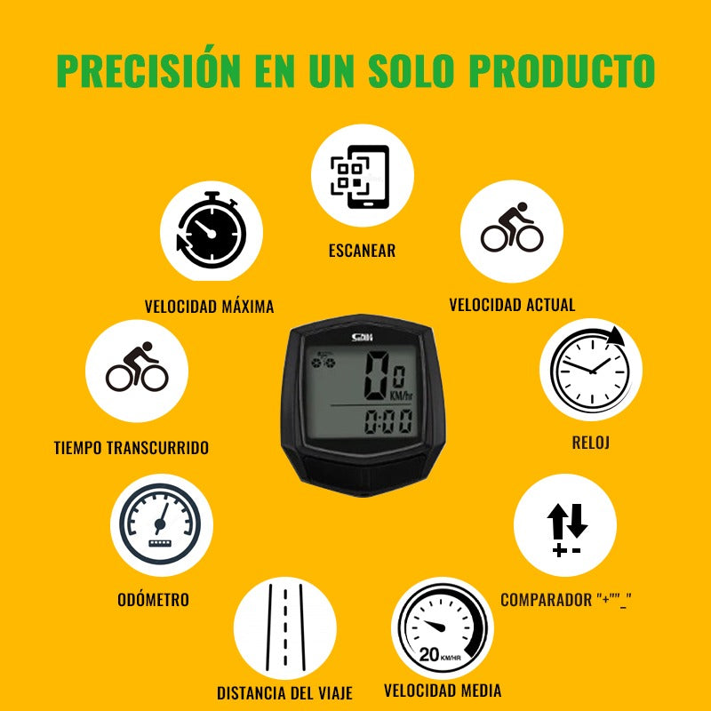 VELOCÍMETRO PARA BICICLETA - CYCLEMASTER PRO