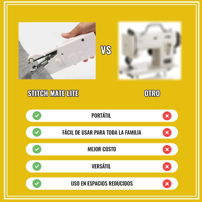 MÁQUINA DE COSER PORTÁTIL - STITCH MATE LITE