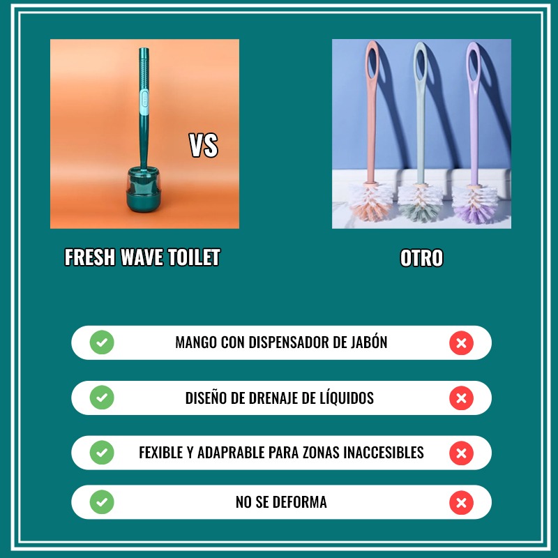 CEPILLO DE LIMPIEZA PARA BAÑO - FRESH TOILET™