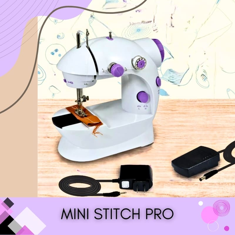 MINI MÁQUINA DE COSER CON ACCESORIOS - MINI STITCH PRO™