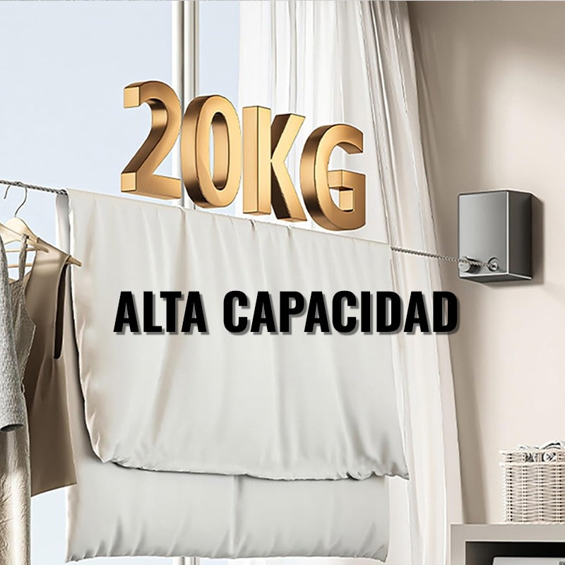 COLGADOR DE ROPA RETRÁCTIL DE PARED - FLEXI CLOTHE HANGER™