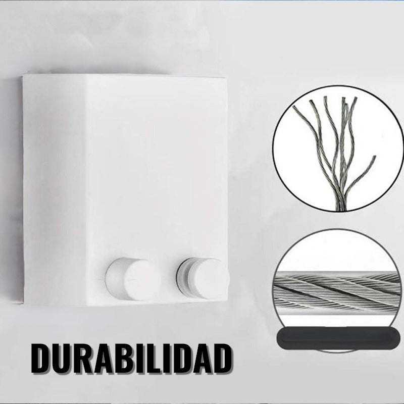 COLGADOR DE ROPA RETRÁCTIL DE PARED - FLEXI CLOTHE HANGER™