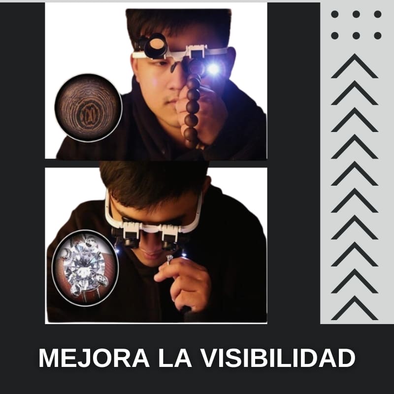 LENTES CON AUMENTO Y LUZ LED MAGNIFY LUX GLASSES™
