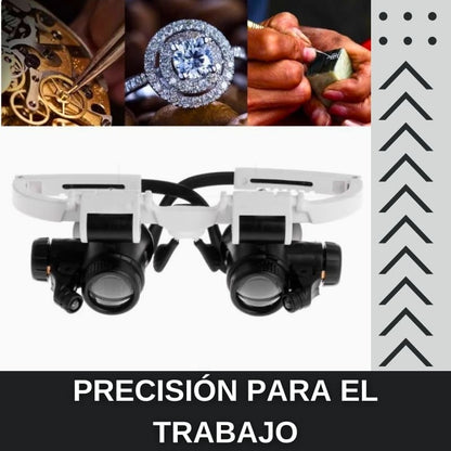 LENTES CON AUMENTO Y LUZ LED MAGNIFY LUX GLASSES™