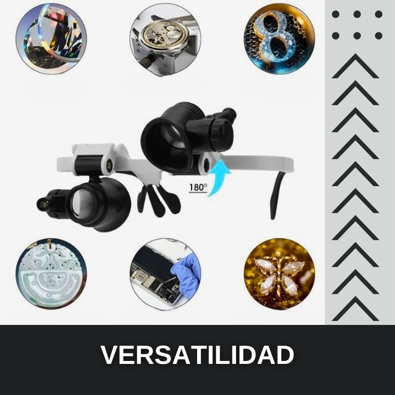 LENTES CON AUMENTO Y LUZ LED MAGNIFY LUX GLASSES™