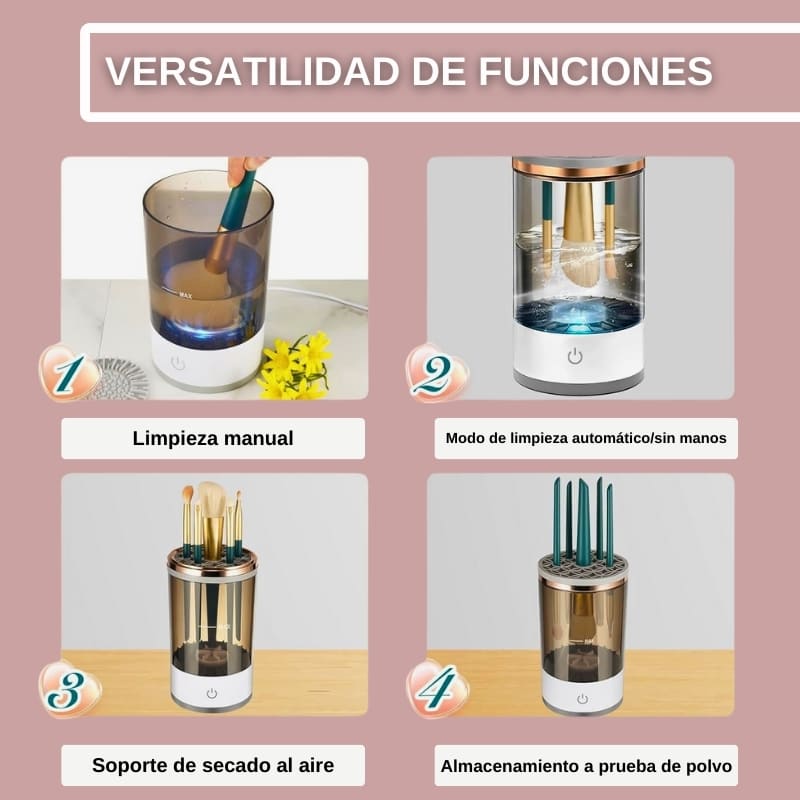 LAVADOR DE BROCHAS DE MAQUILLAJE - PURE BRUSH PRO™