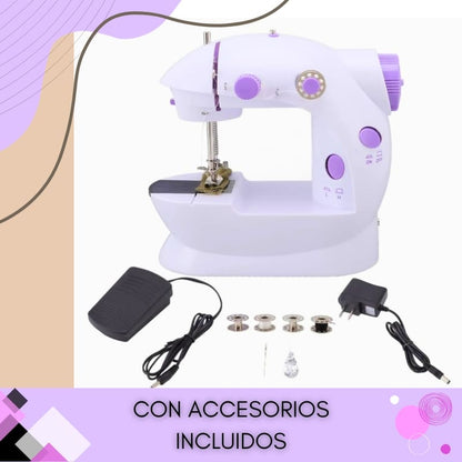 MINI MÁQUINA DE COSER CON ACCESORIOS - MINI STITCH PRO™