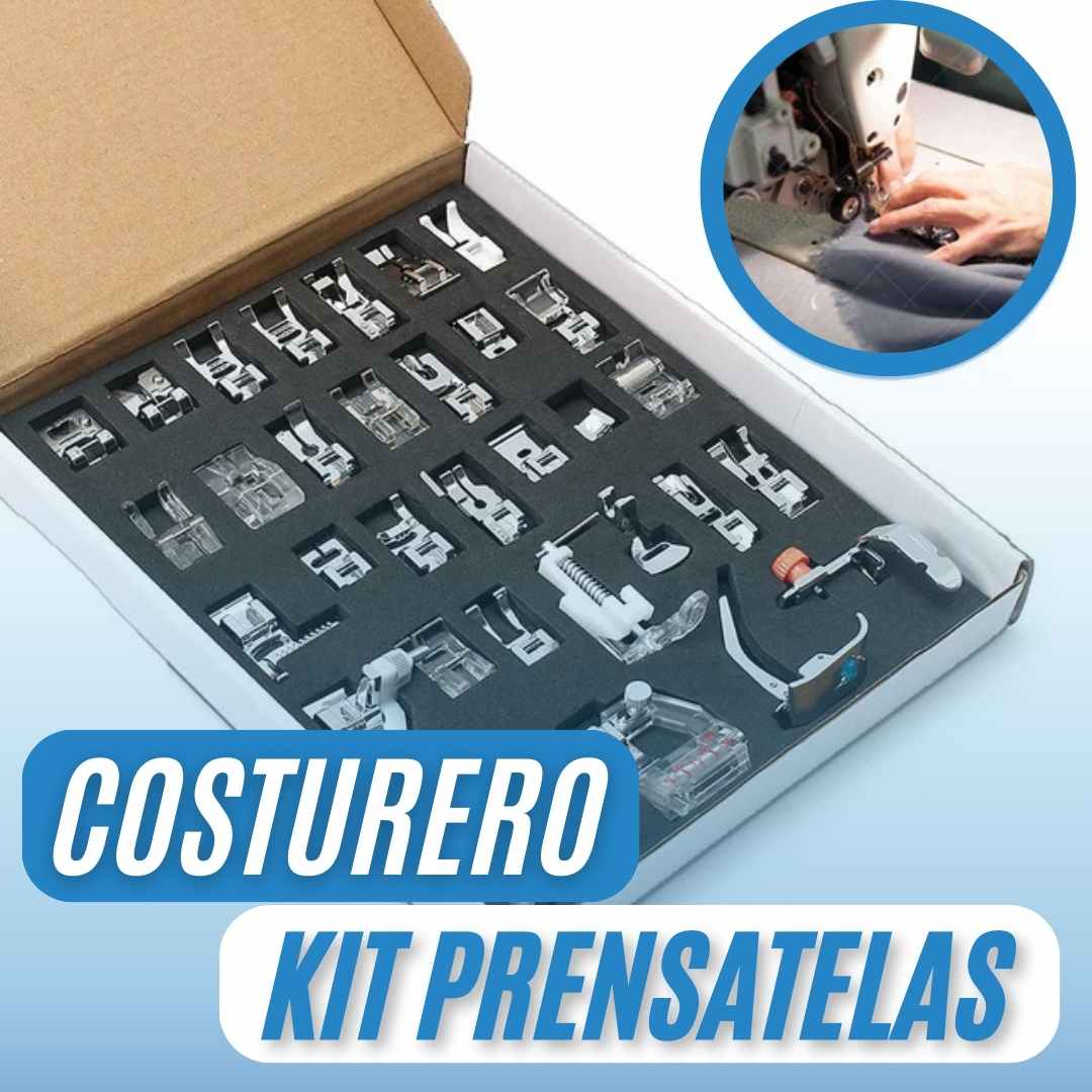 EXCELENTE KIT DE PRENSATELAS DE ACERO | COSTURERO™