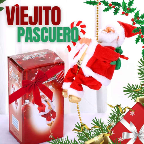 HERMOSO VIEJO PASCUERO ESCALADOR PARA DECORAR | PASCUERO™️