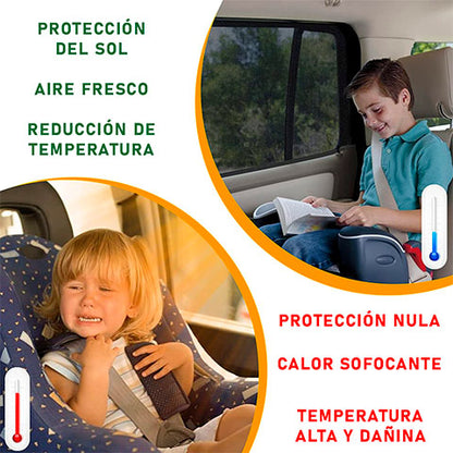 Sun Safe Kids™ Funda para ventana de autos premuim para protección contra el sol