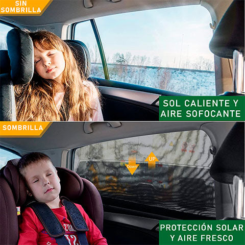 Sun Safe Kids™ Funda para ventana de autos premuim para protección contra el sol
