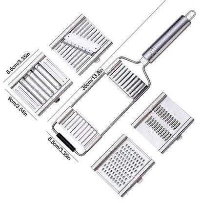 Quick cook - Cortador de Verduras multifunción de acero inoxidable