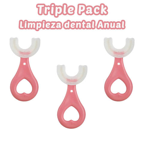 Kid Dental™ Cepillo de dientes para niños Triple Pack