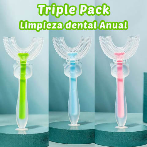 Kid Dental™ Cepillo de dientes para niños Triple Pack