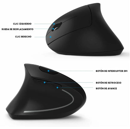 Mouse Luna™ Mouse ergonómico y confortable