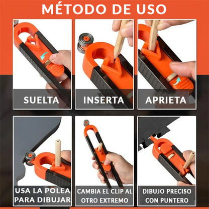 Perfect Cut™ - regla de trazado de perfiles para cortes perfecto