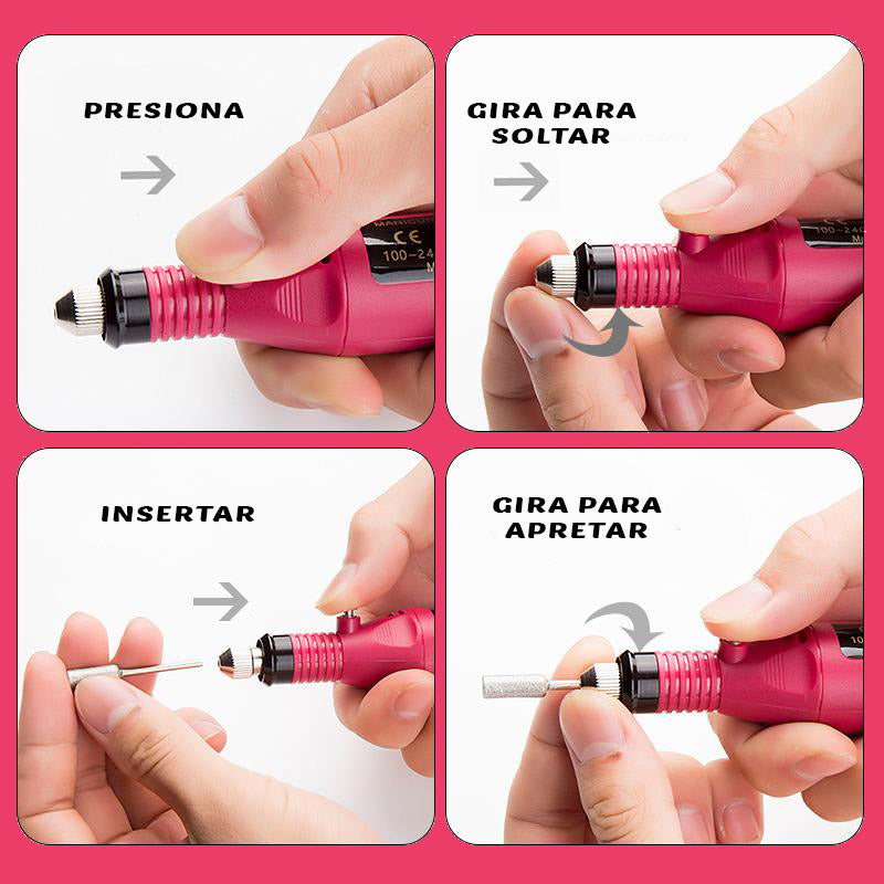 NAIL POLISHER™ Kit Pro de manicura