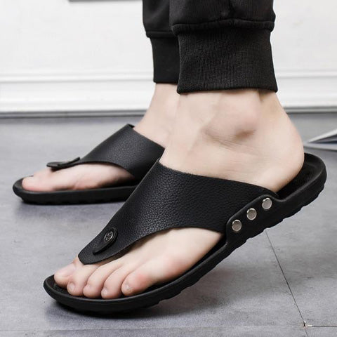 Sandalias Hombre - Sandalias de verano de eco cuero para hombre