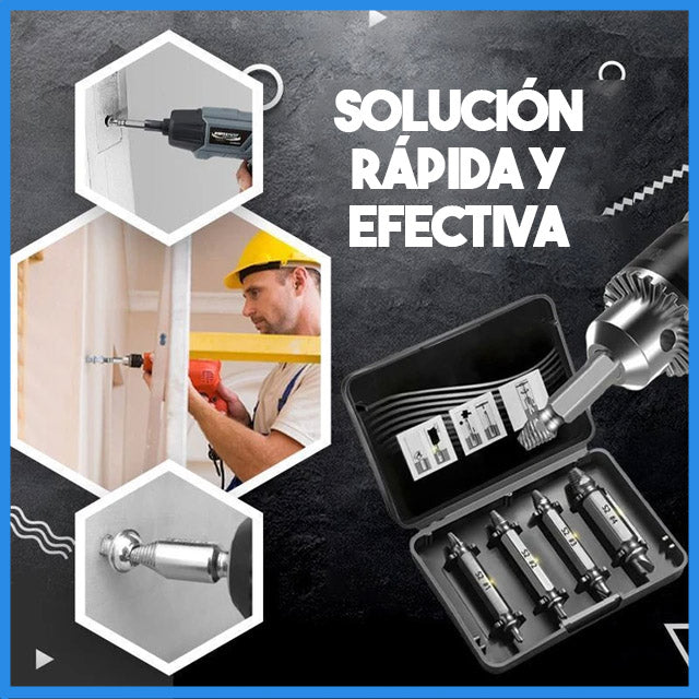 Screw Extractor™ Juego de brocas extractores de tornillos rotos