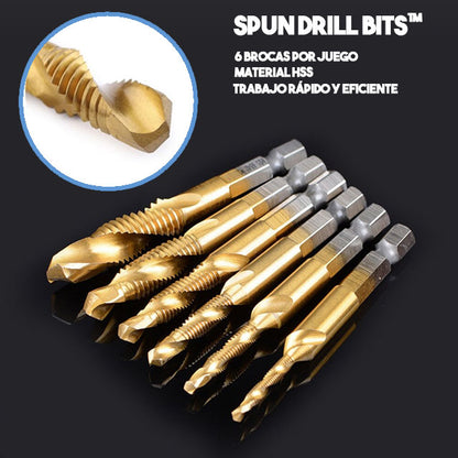 Spun Drill Bits™ - Brocas con hilos para taladro