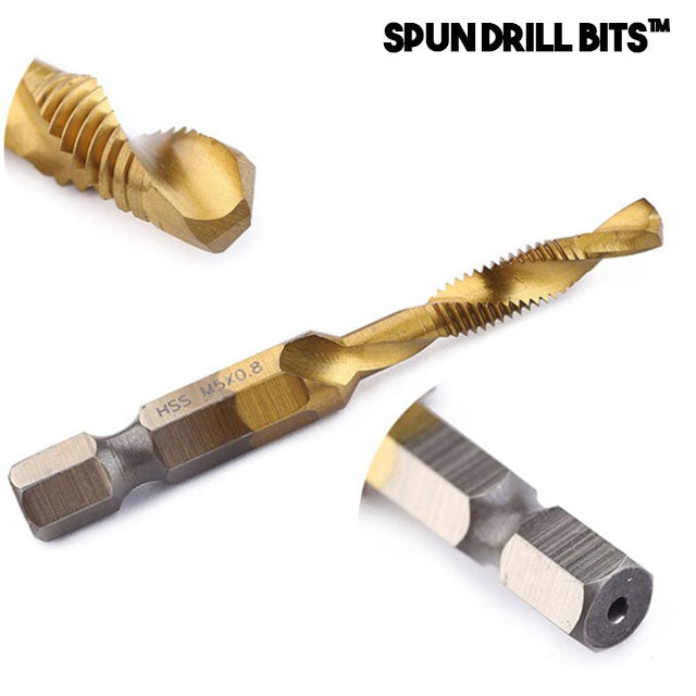 Spun Drill Bits™ - Brocas con hilos para taladro