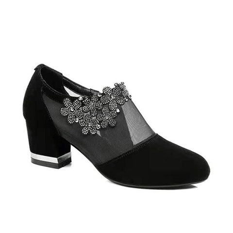 Zapatos Clarise - Zapatos elegantes y de encaje con tacón