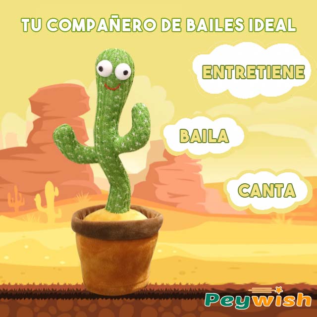 Cactus Bailarín musical repetidor de palabras